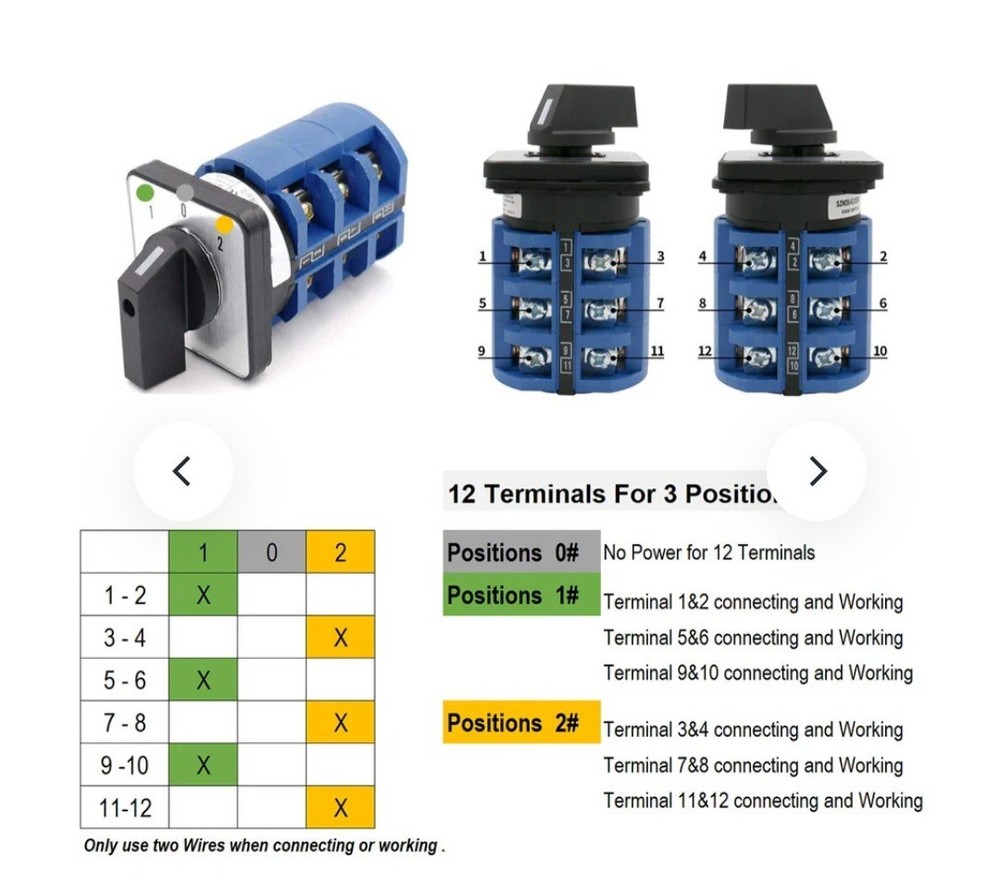 Baomain Rotary Changeover Switch 63A 660V