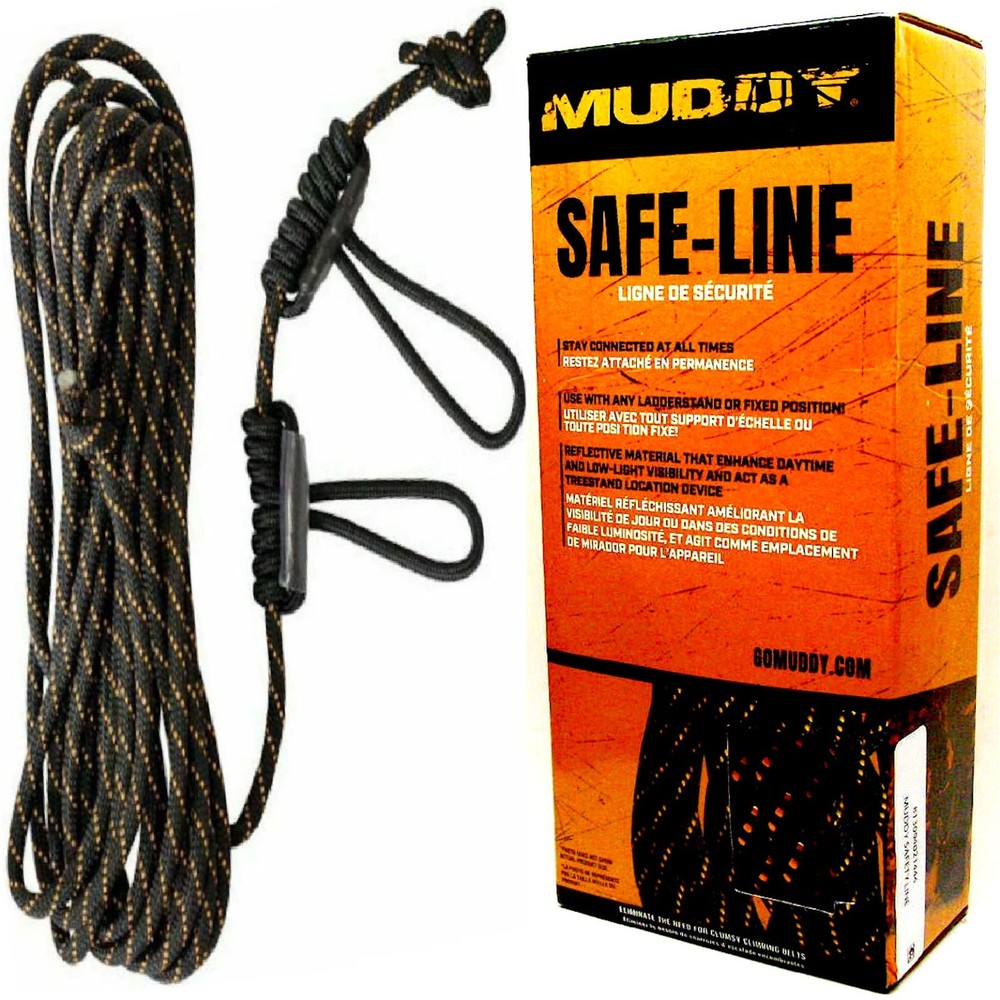 GSM MUDDY SAFE LINE ROPE SAFETY TREE HARNESS SYSTEM MODEL MUD-MSA500