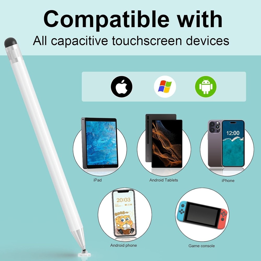 Universal Capacitive Stylus Pen for iPad, Samsung, Microsoft & More