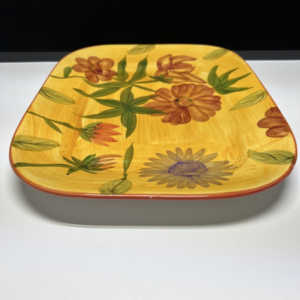 12.25”x 15” Flower Pattern Serving Platter