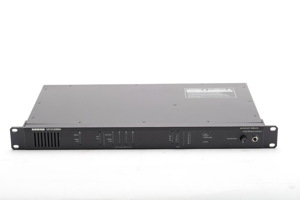 Shure MXWANI4 Microflex Wireless 4-Channel Audio Network Interface