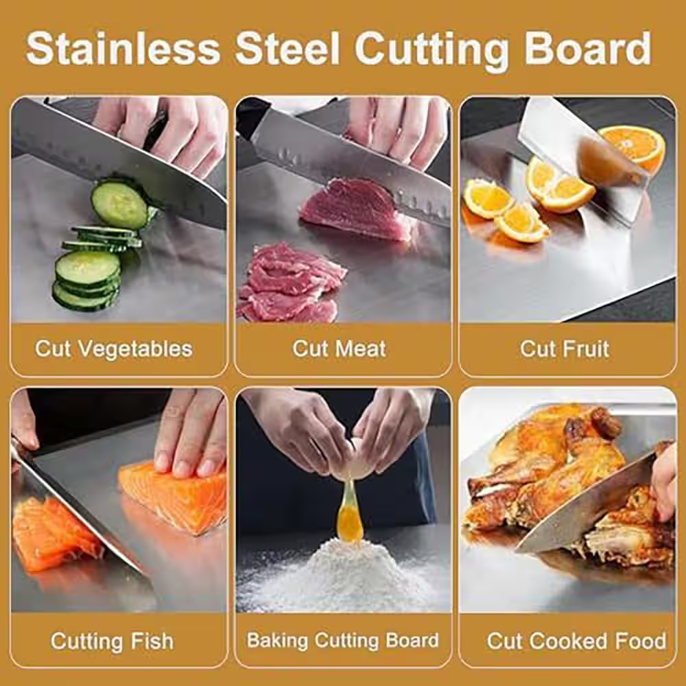 Titanium 15 In. X 11 In. Rectangular Cutting Board with Double - Sided Use