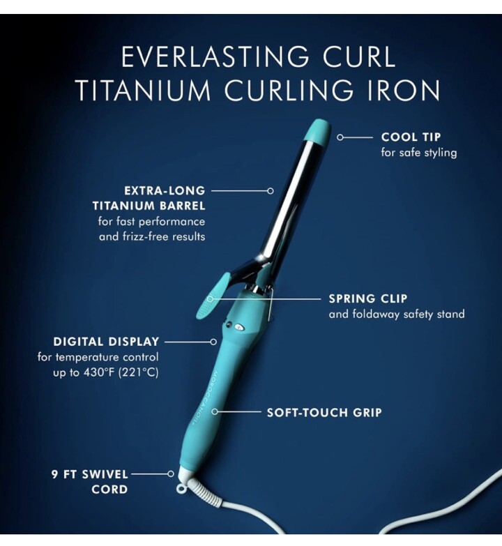 Moroccanoil Everlasting Curl Titanium Curling Iron 1"