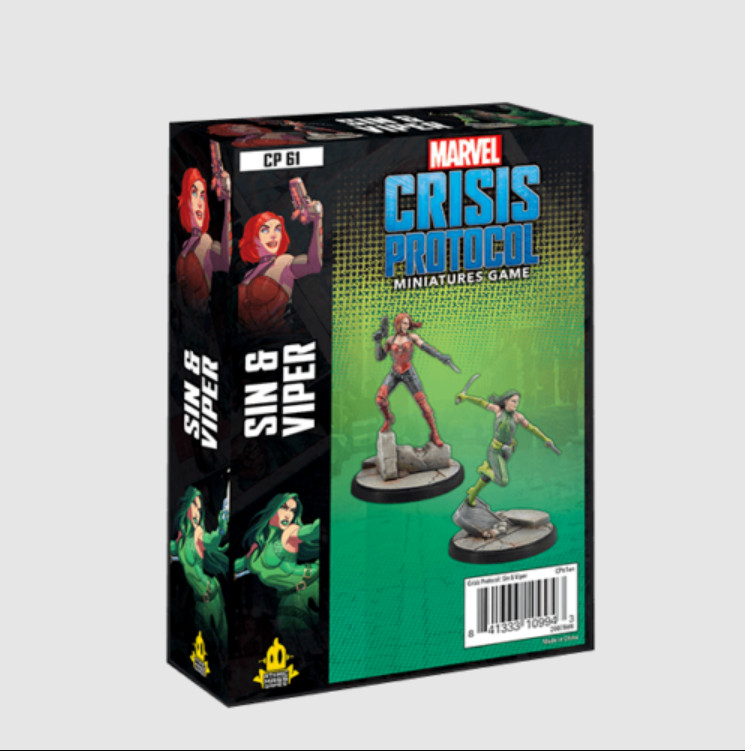 Marvel Crisis Protocol Sin and Viper NEW in BOX Expansion