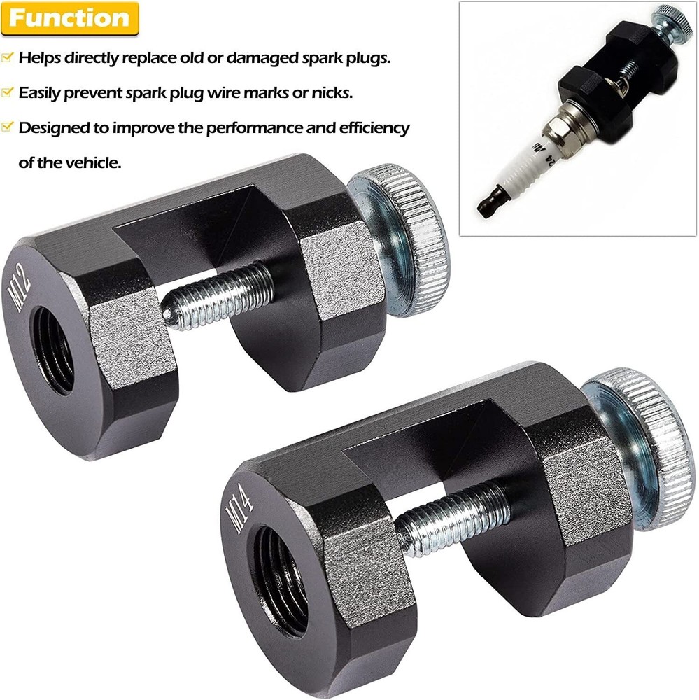 12mm & 14mm Engine Spark Plug Caliper Universal Spark Plug Gap Tool Gapper Kit