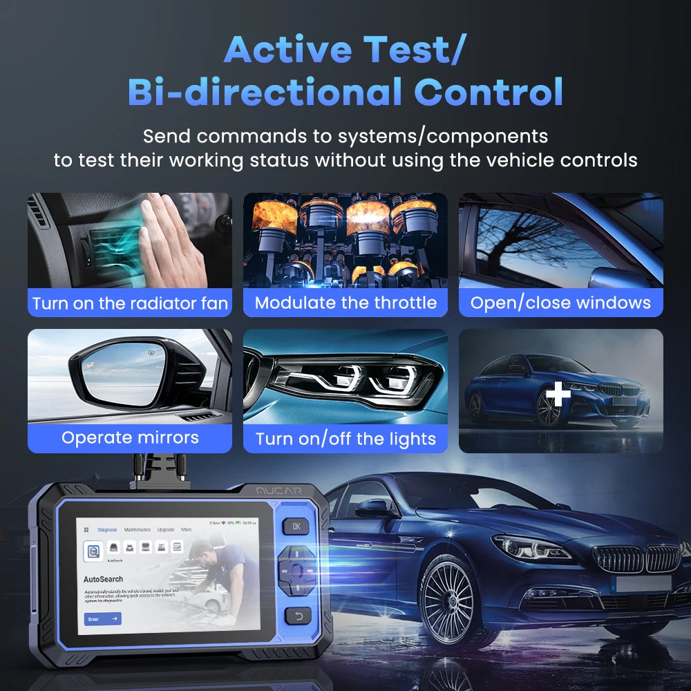 Mucar 682 OBD2 Scanner Full System Car Diagnostic Tool Fault Code Reader CANFD
