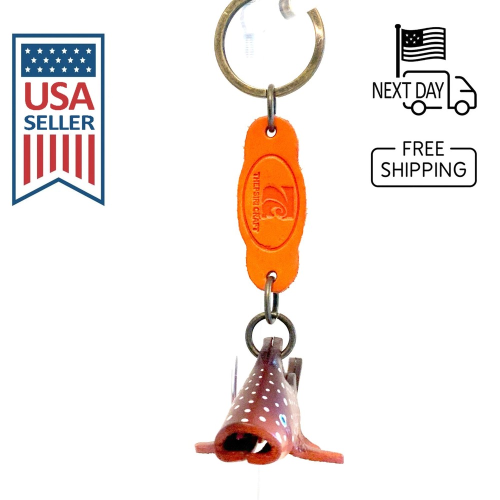 Whale shark Handmade Leather Keyring