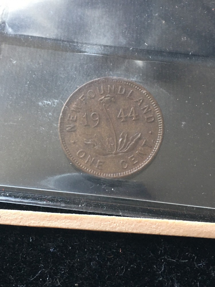 1944c, ICCS Graded Newfoundland, Small One Cent, **MS-60** XFD-635