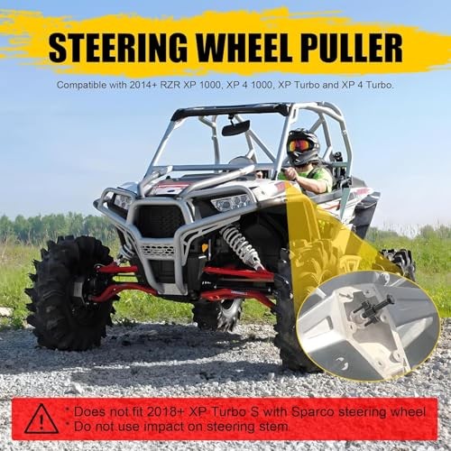 UTV Steering Wheel Removal Tool,UTV Steering Wheel Puller Tool Kit Compatible
