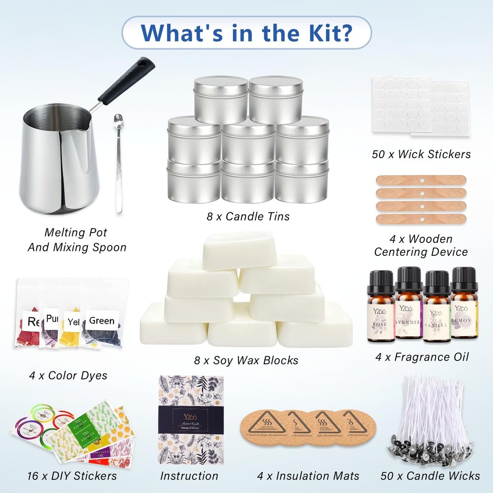 Complete Candle Making Kits for Adults Kit, Black