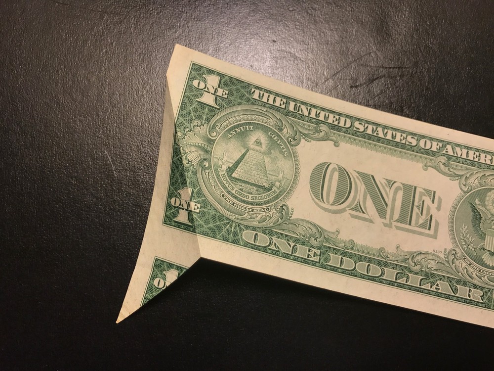 1935 E $1 Fold Over Major Error One Dollar Silver Certificate Uncirculated CU