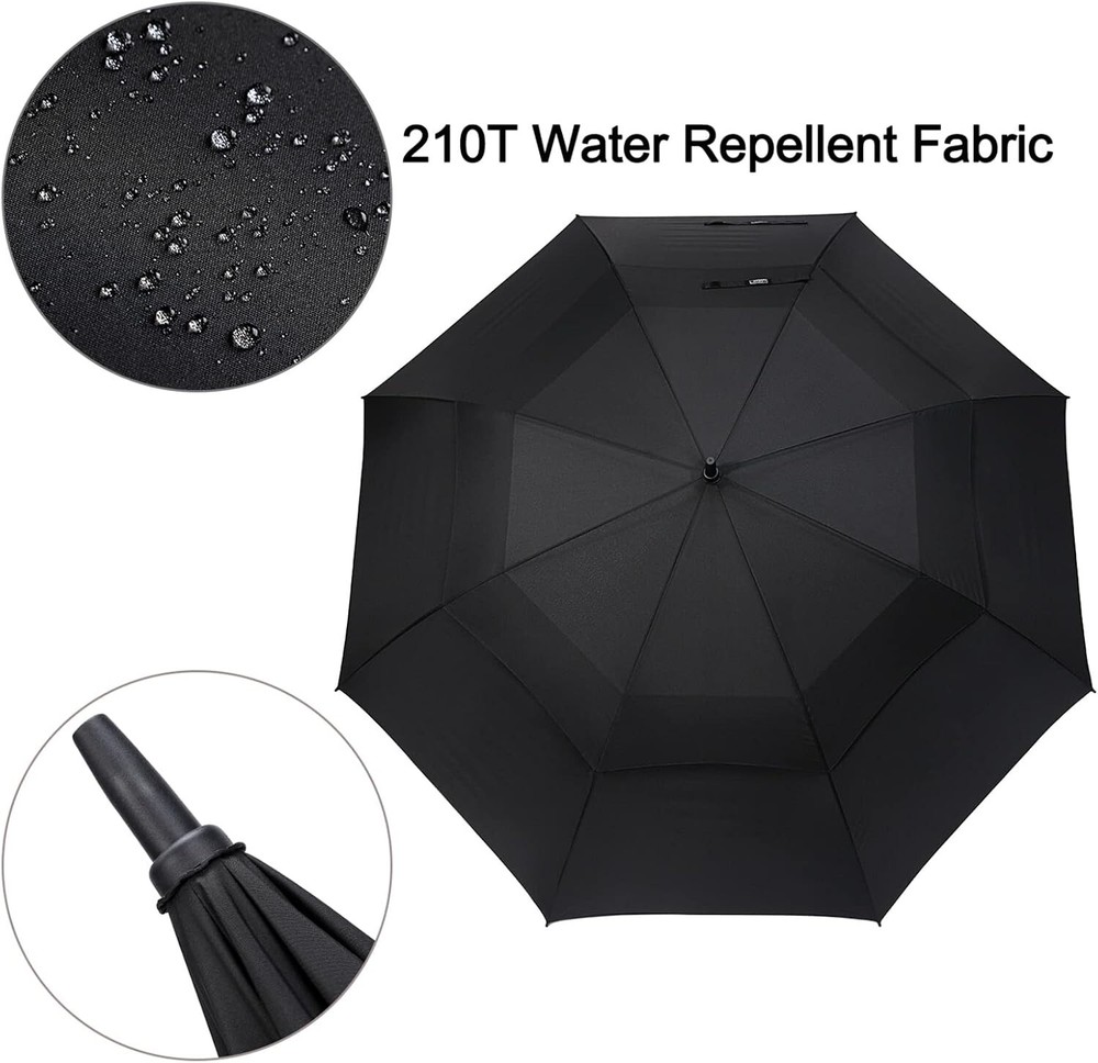 72 Inch Huge Large Oversize Golf Umbrella Automatic Open Double Canopy Windproof