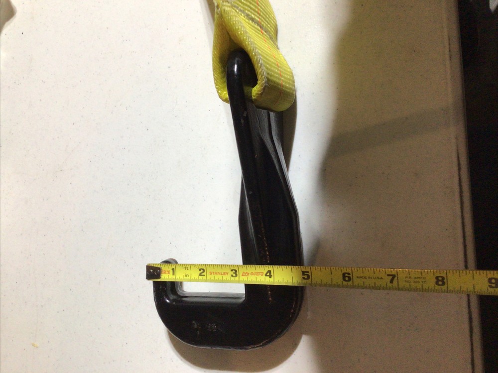 Heavy Duty 4"X34” Winch Straps w/ hook 5000 Tie Down Strap New