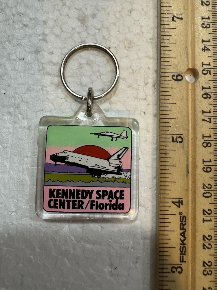 Vintage Kennedy Space Center- Space Shuttle Keychain
