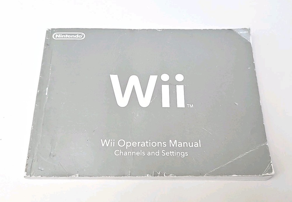 Nintendo Wii Operations Manual Channels & Settings