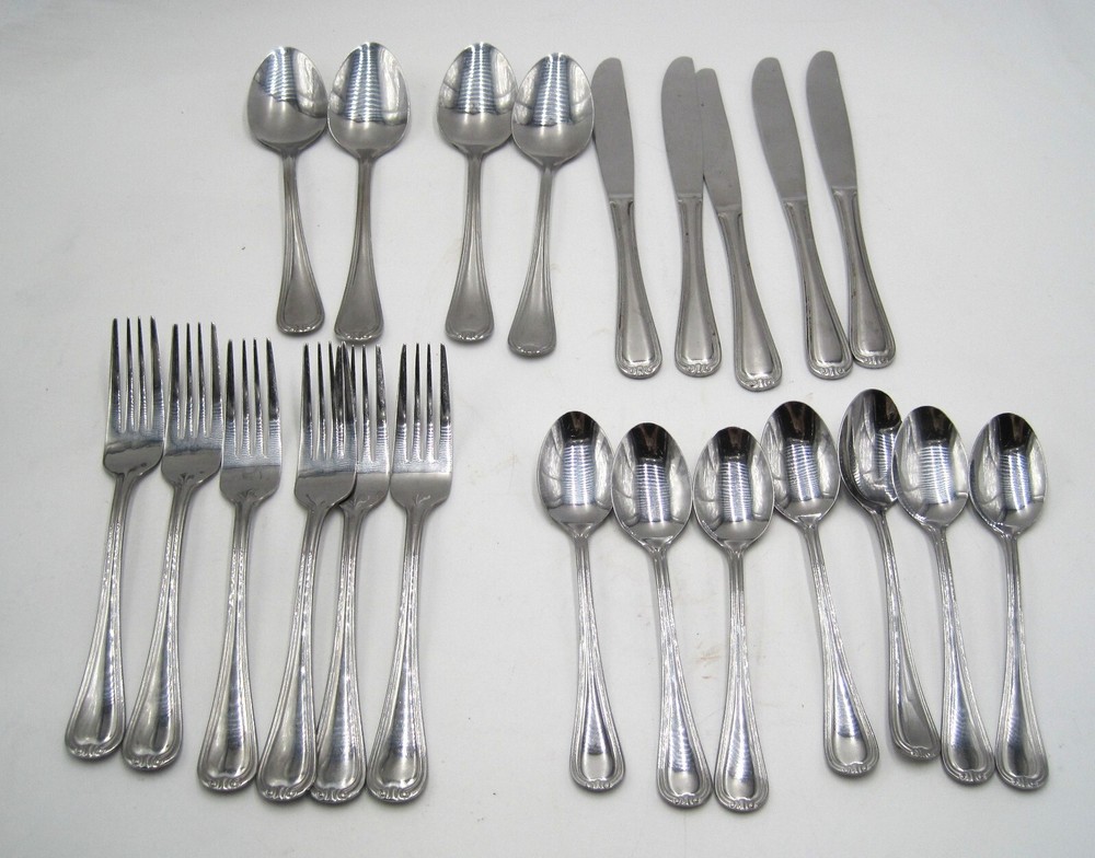 22 Pieces Cambridge CARLIE Stainless Flatware