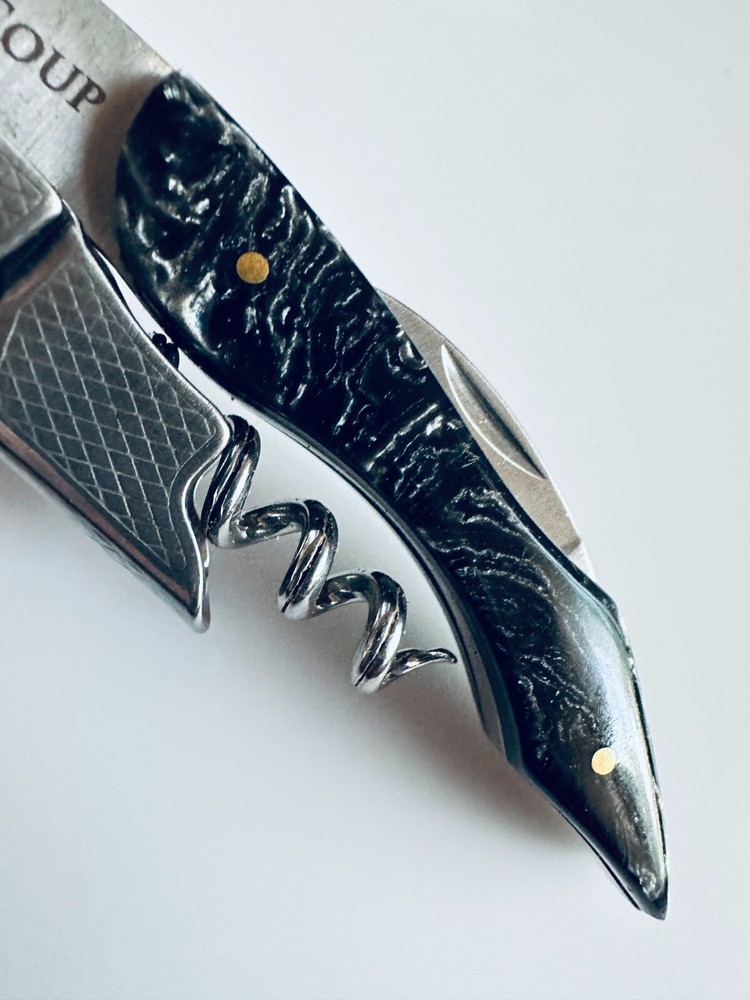 HICOUP Black Marble Pattern Corkscrew Quality Waiters Wine Key Openers