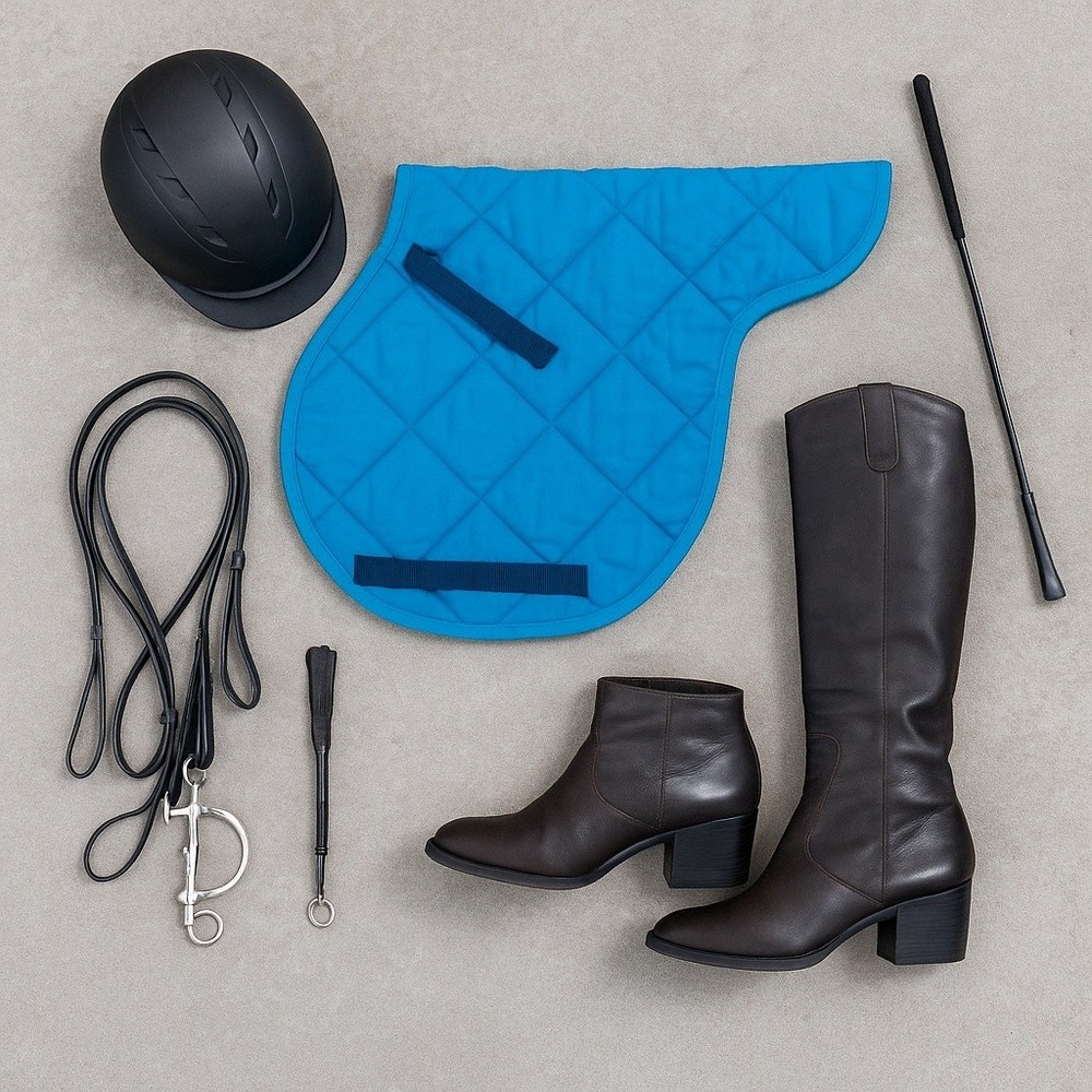 Bright Aqua Blue English All Purpose Saddle Pad
