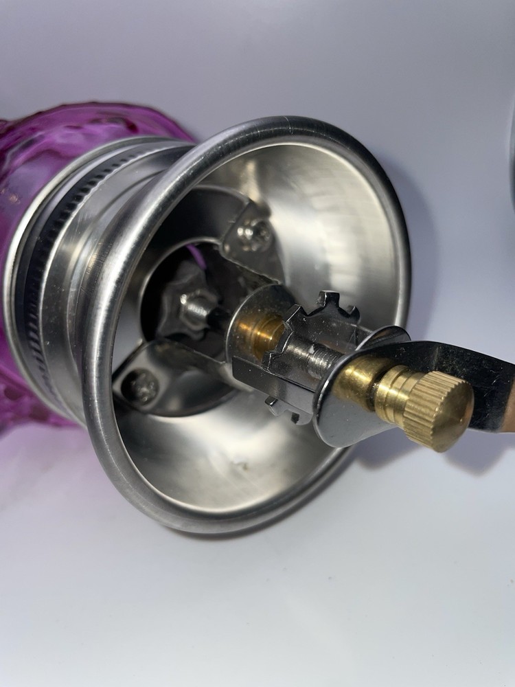 Opossum decorative coffee grinder Pink Glass Manual