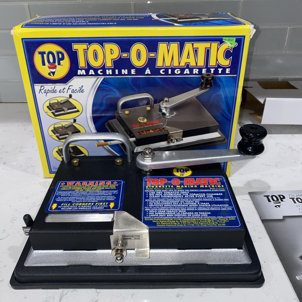 😎💥 TOP-O- MATIC CIGARETTE ROLLING MACHINE ✨