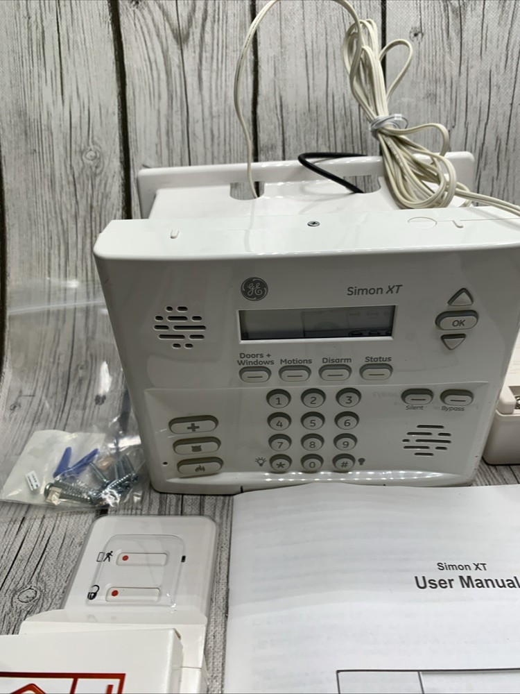 GE Simon XT Security System Panel And Accessories