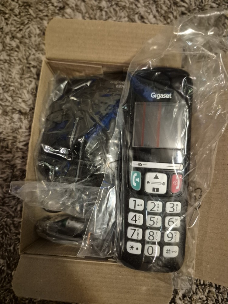 2x Gigaset E270 Dect Phone Caller ID Black