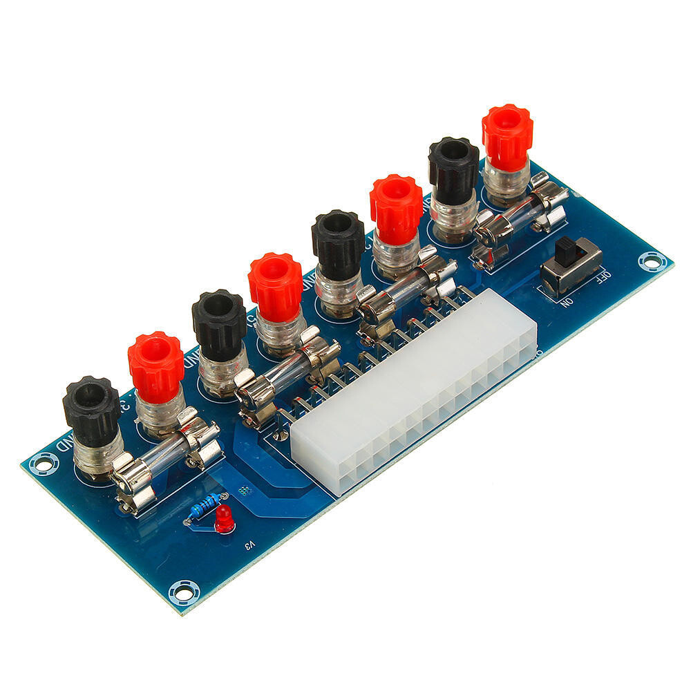 1x24 Pins ATX Benchtop Board Computer PC Power Supply Breakout Adapter Module