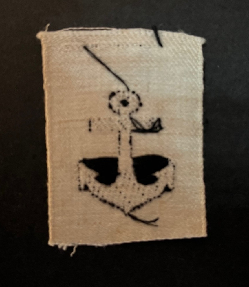 WWII Japanese Navy Seaman CAP Patch insignia tab