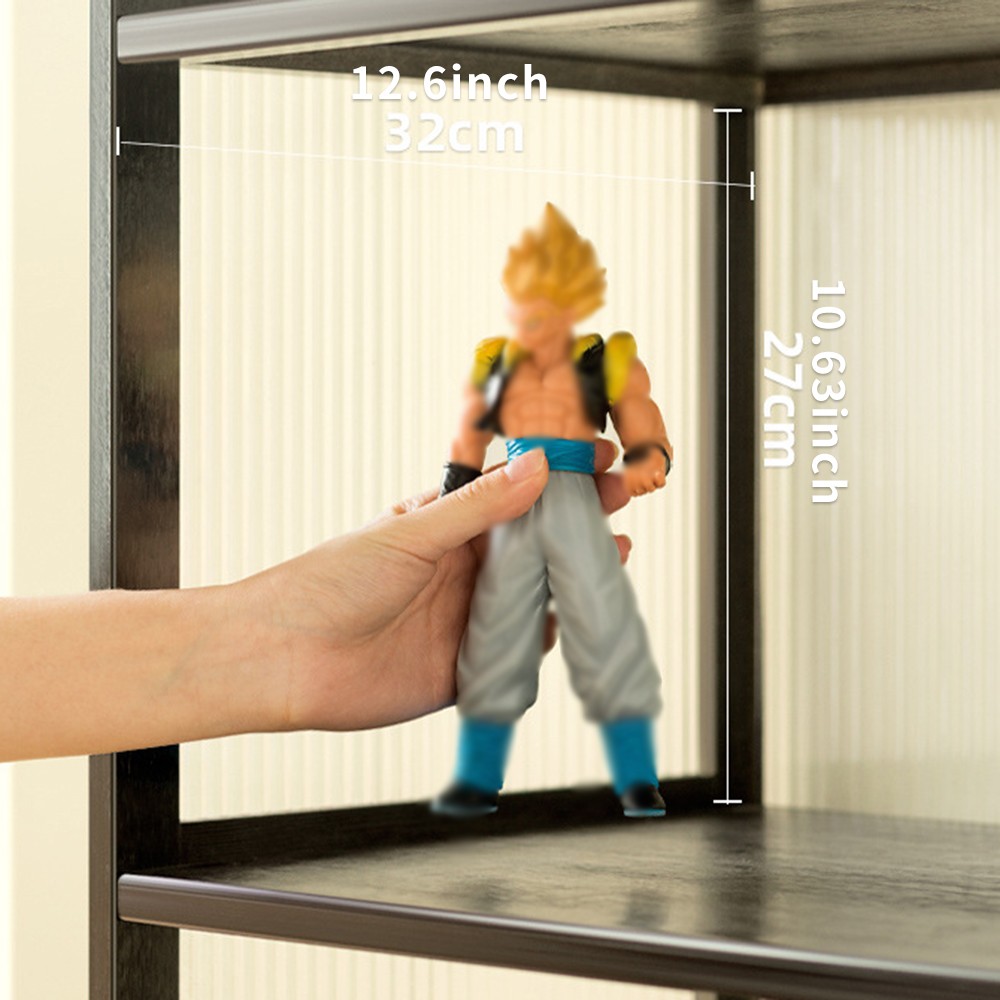 4 Tiers Minifigures Display Case Display Storage Shelf Bookshelf Holder Case