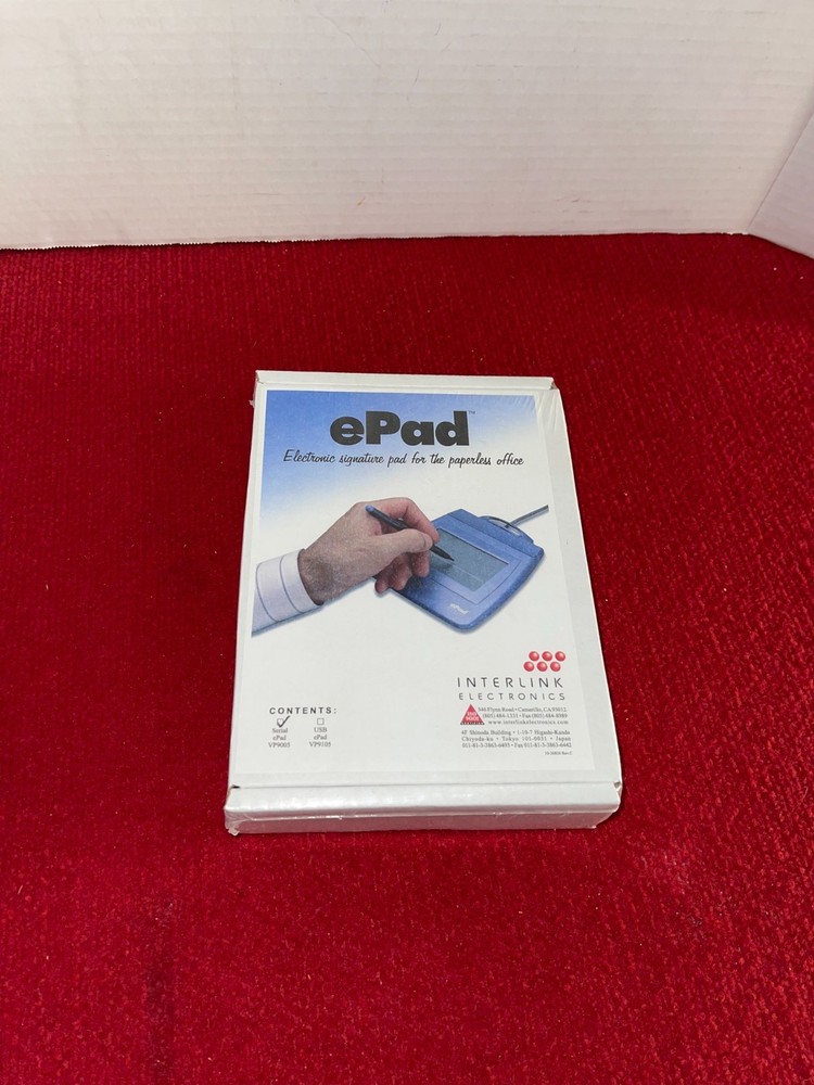 Interlink  ePad VP9005 Electronic Signature Pad Serial