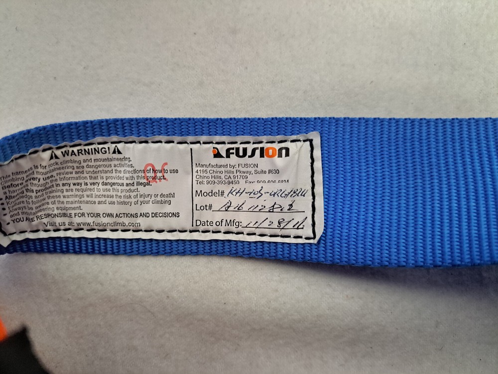 Fusion - Kids Climbing Harness #KH-103 (Pre-owned)