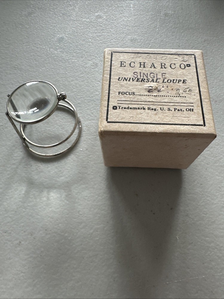 "Echarco" single universal Loupe 2 -1/2  with box