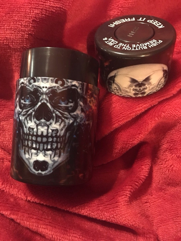 Skull Themed Stash Jar.