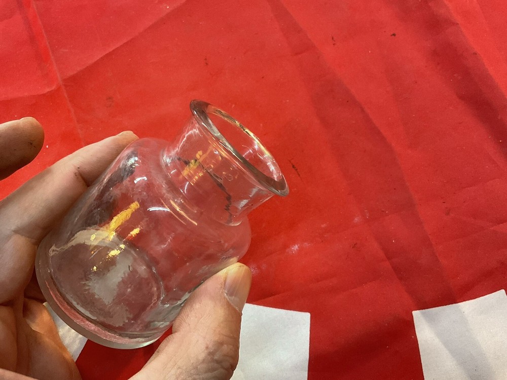 ORIGINAL ANTIQUE X BAZIN PHILADA CLEAN BLOWN SMALL BOTTLE