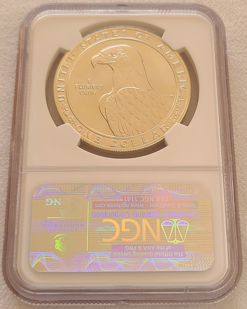 1983 D Olympics commemorative silver dollar NGC MS70