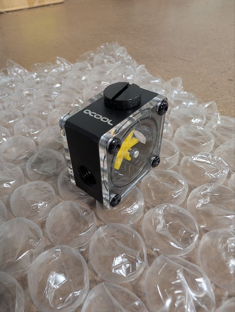 Alphacool Eisfluegel G1/4 Square Flow Meter - Acetal (17350)