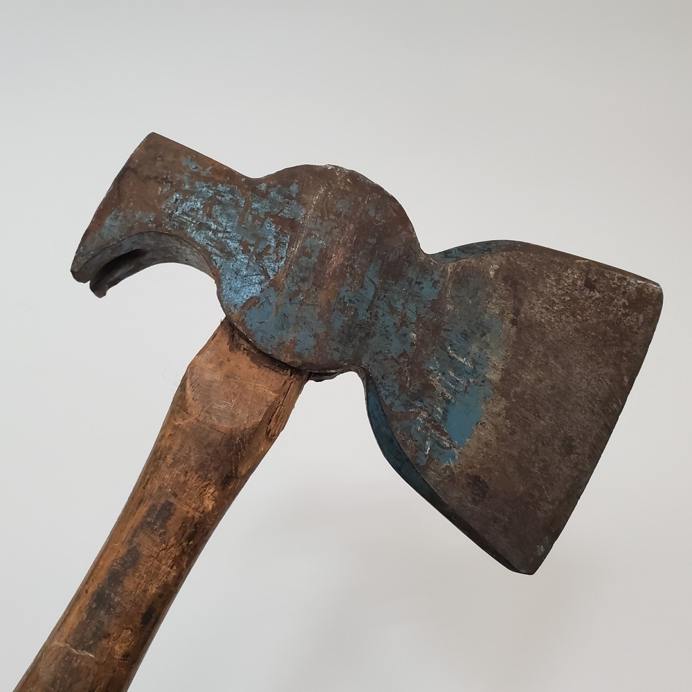 3x VTG Carpentry Tools Broad Hatchet Hewing Axe +Axe/Hammer +ATCO Axe