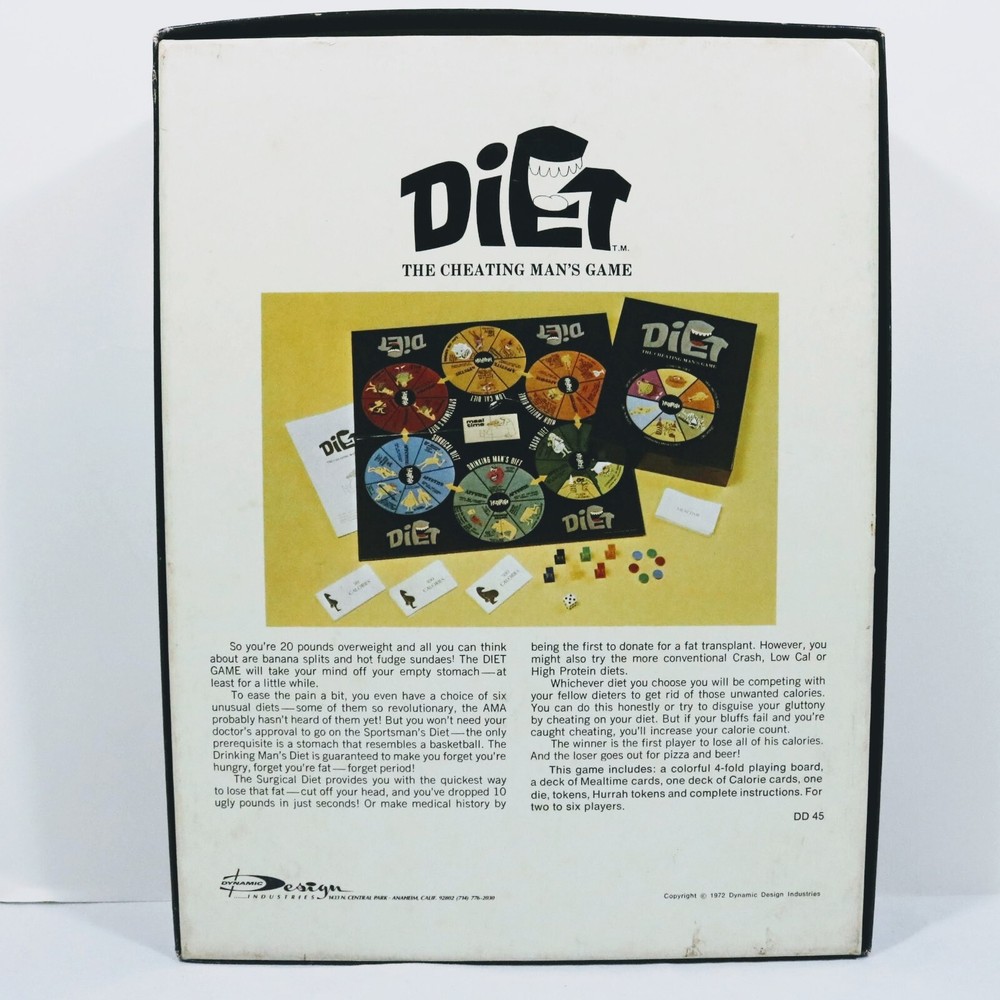 1972 Game Diet The Cheating Mans Game