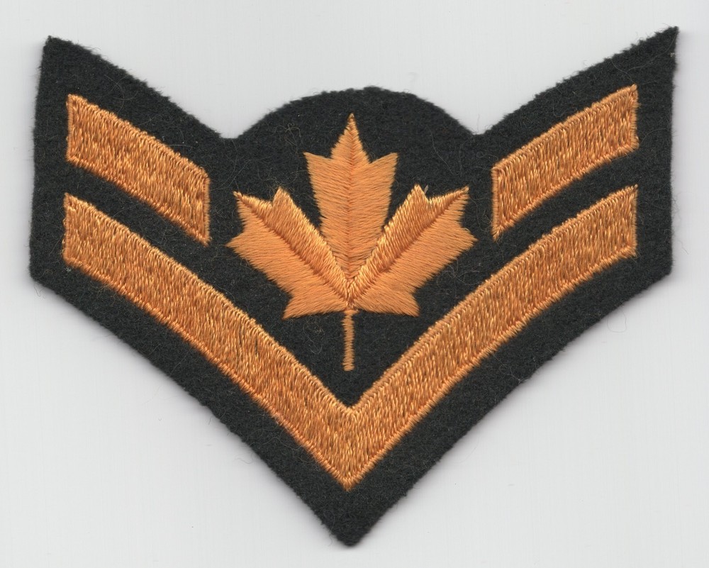Canadian Armed Forces Master Corporal Stripes Chevron Patch Single