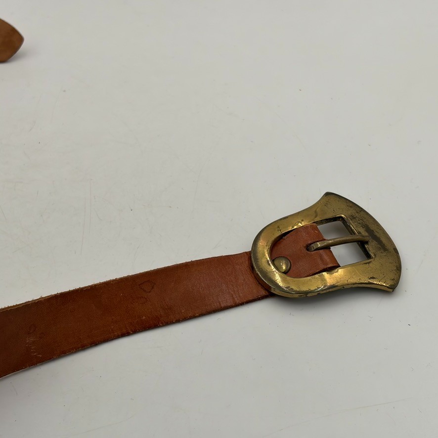 Vtg Argyll and Sutherland Highlanders British Army? Leather Belt