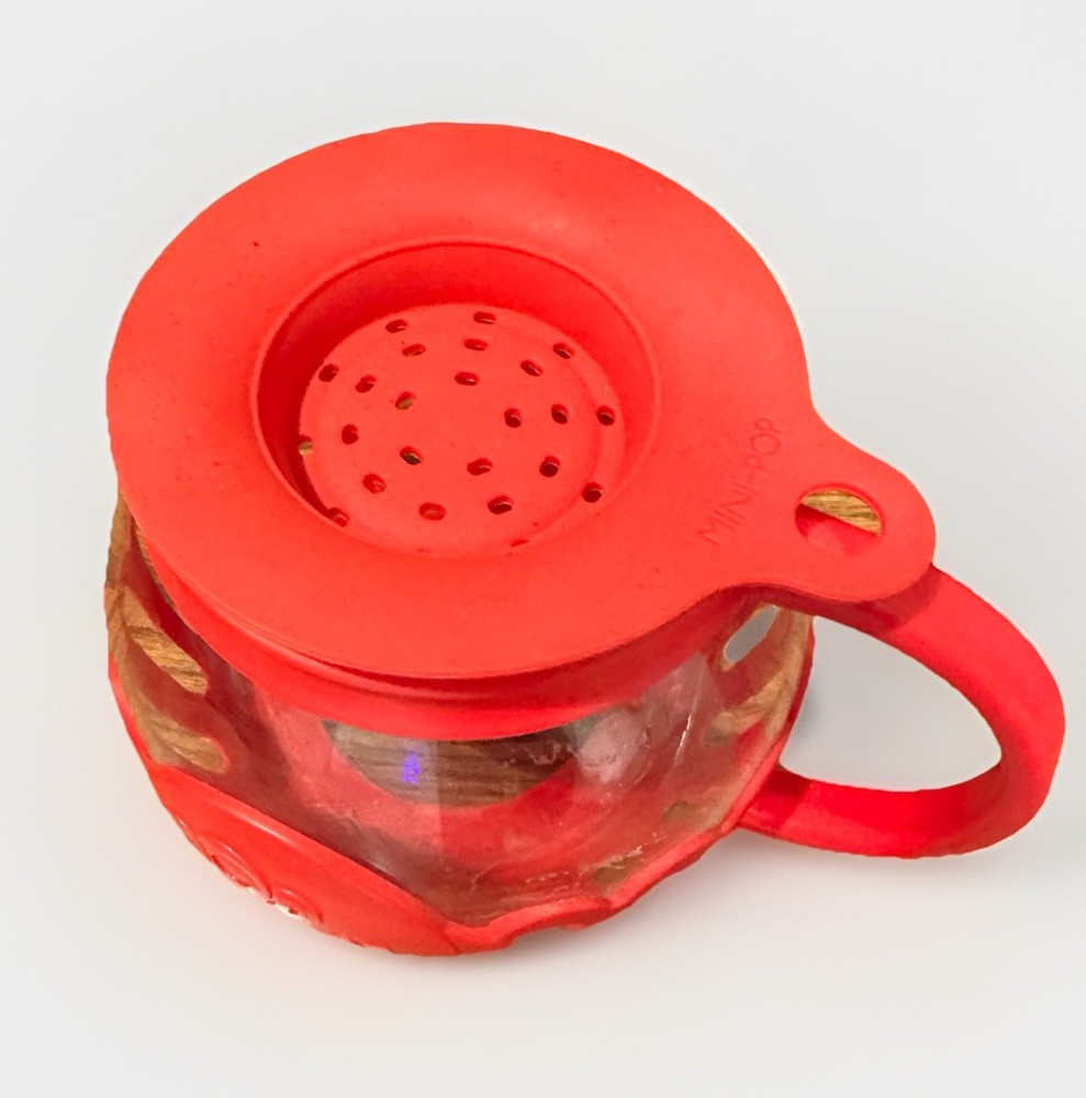 Glass Popcorn Popper Microwave Micro Pop 3 Qt Ecolution Red