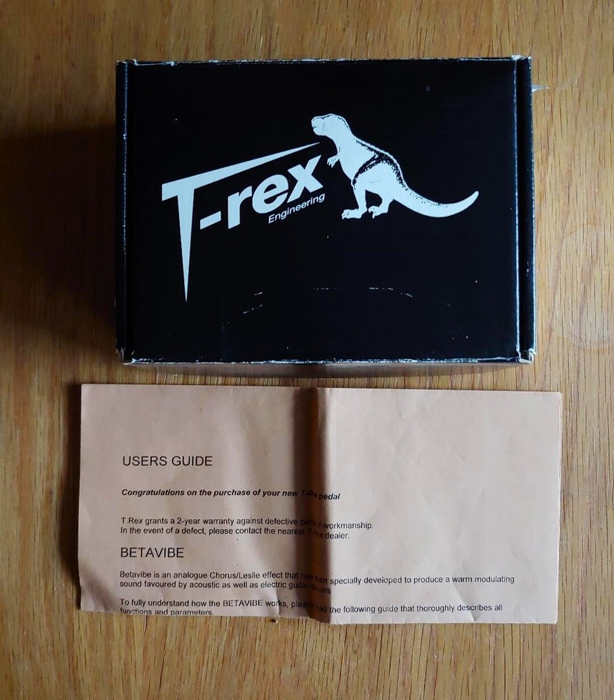 T-Rex Engineering Betavibe Chorus Rotary Simulator Beta Vibe Guitar Effect Pedal