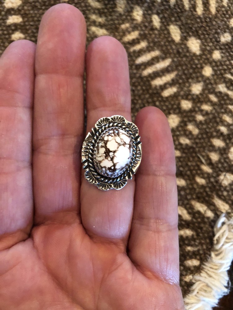 Wild Horse Sterling Silver Ring Size 9