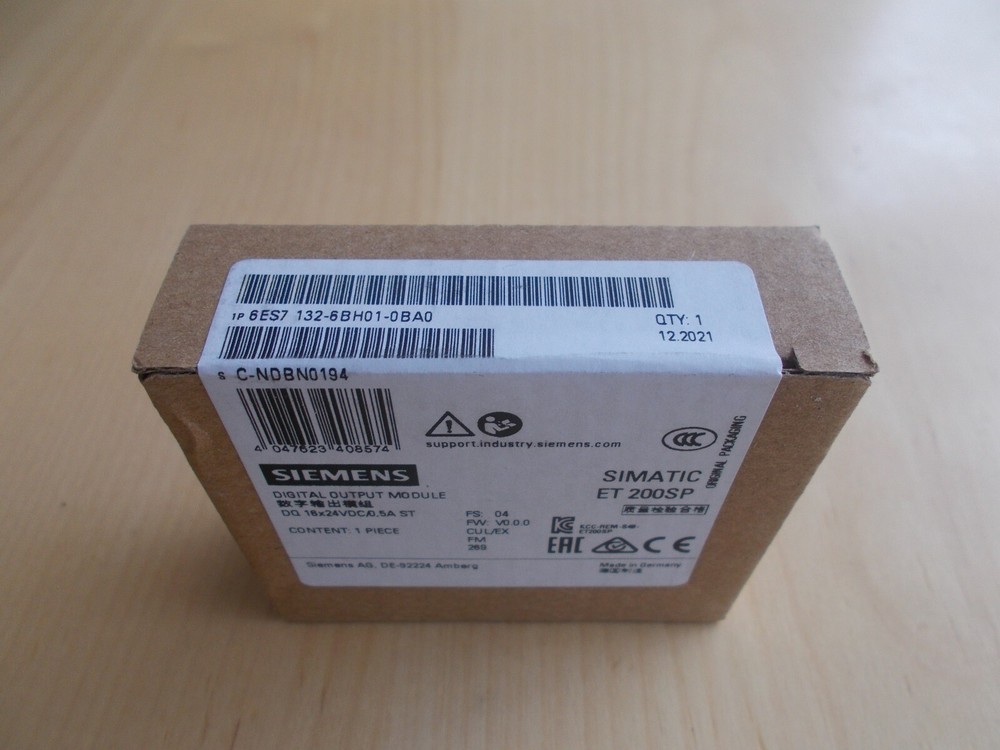 New Siemens 6ES7132-6BH01-0BA0 6ES71326BH010BA0 ET 200SP Digital output module