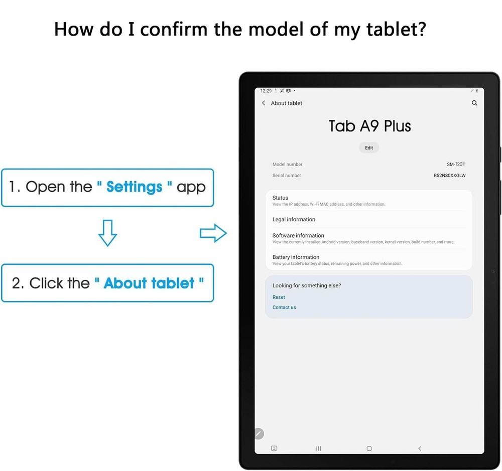 TiKeDa 2 Pack Screen Protector for Samsung Galaxy Tab A9 Plus 11 Inch Clear