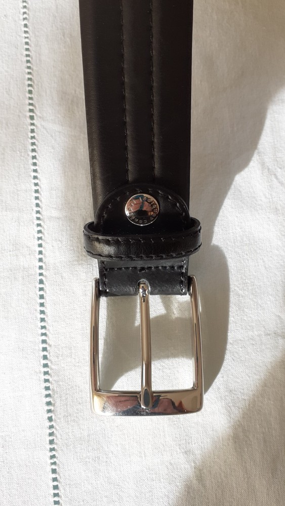 Leather conbipel belt