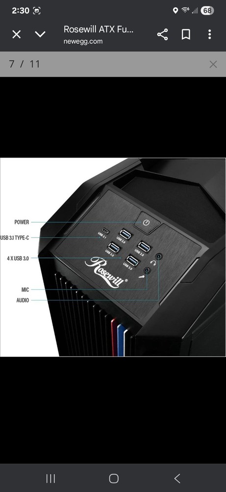 Rosewill Nighthawk Z Full Size Computer Case