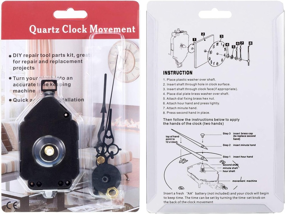 DIY Quartz Clock Movement Kits Replacement Clock Movement Mechanism Pendulum ...