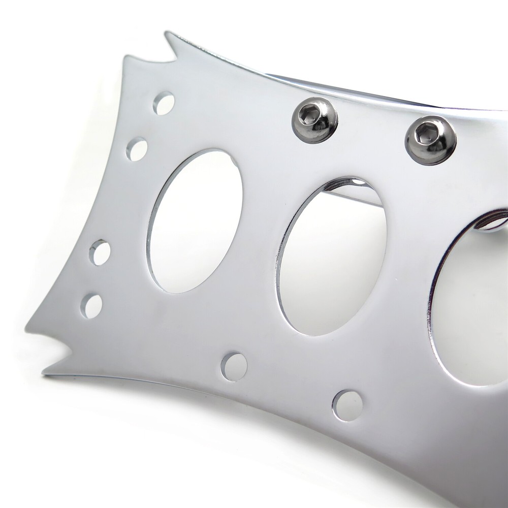 Chrome License Plate Bracket light Bracket For Harley Bobber Chopper Custom