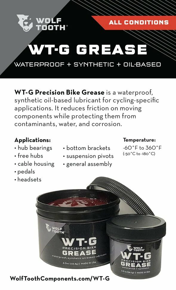 Wolf Tooth WT-G Precision Bike Grease. 8 oz.